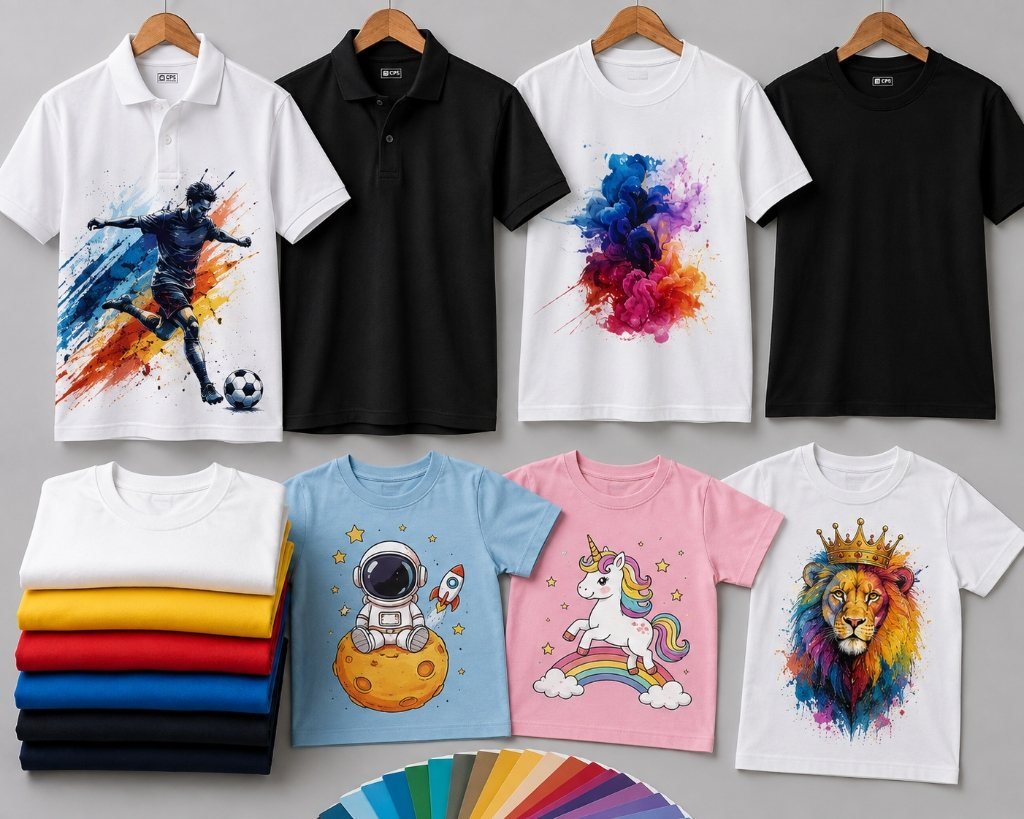 Custom Printed T-Shirts and DTF Apparel