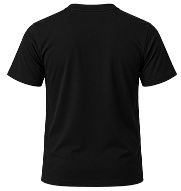 Real Black Back T-Shirt