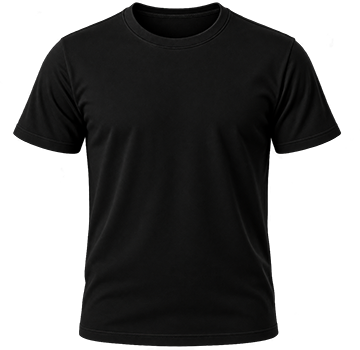 Real Black Front T-Shirt
